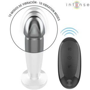 INTENSE - PLUG ANAL 10 VIBRATIONS GODE MÃTALLIQUE AVEC TÃLÃCOMMANDE S